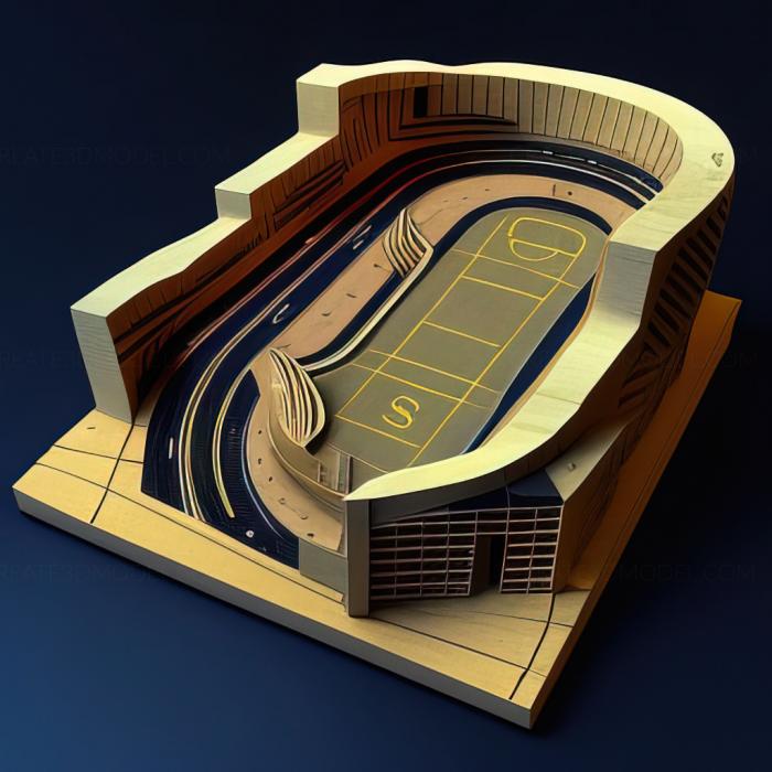 نموذج ثلاثي الأبعاد لآلة CNC ألعاب لعبة ملعب st TrackMania 2
